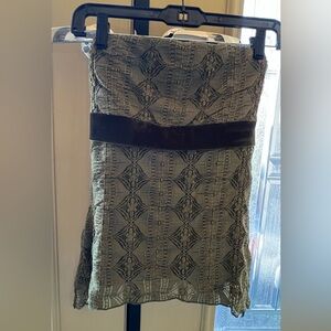 Charlotte Russe Olive Lace Trim Top